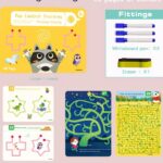 Cahiers de formation au contrôle du stylo pour enfants, accompagnés de marqueurs effaçables multicolores et d'une gomme, posés sur une étagère verte.