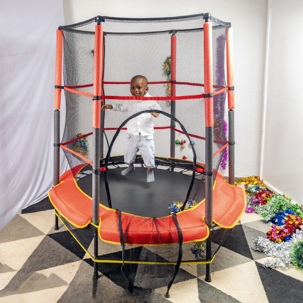 Trampoline enfant sécurisé avec filet – Mini trampoline intérieur