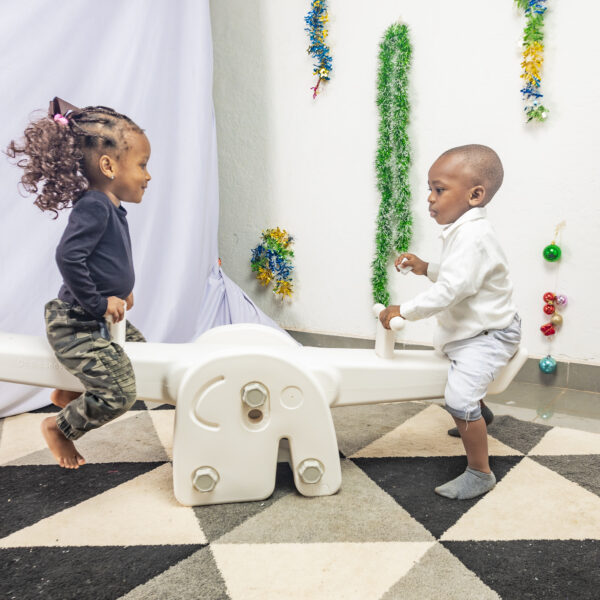 Bascule enfant 2 places (Tape-cul) – Modèle éléphant