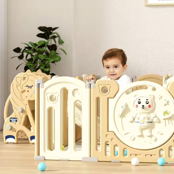 Parc Bébé Modulable Pliable – Aire de Jeu Sécurisée Évolutive